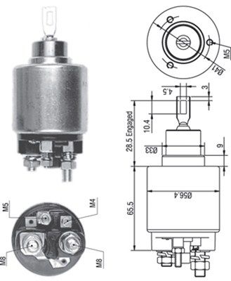 MAGNETI MARELLI solenoidinis jungiklis, starteris 940113050268